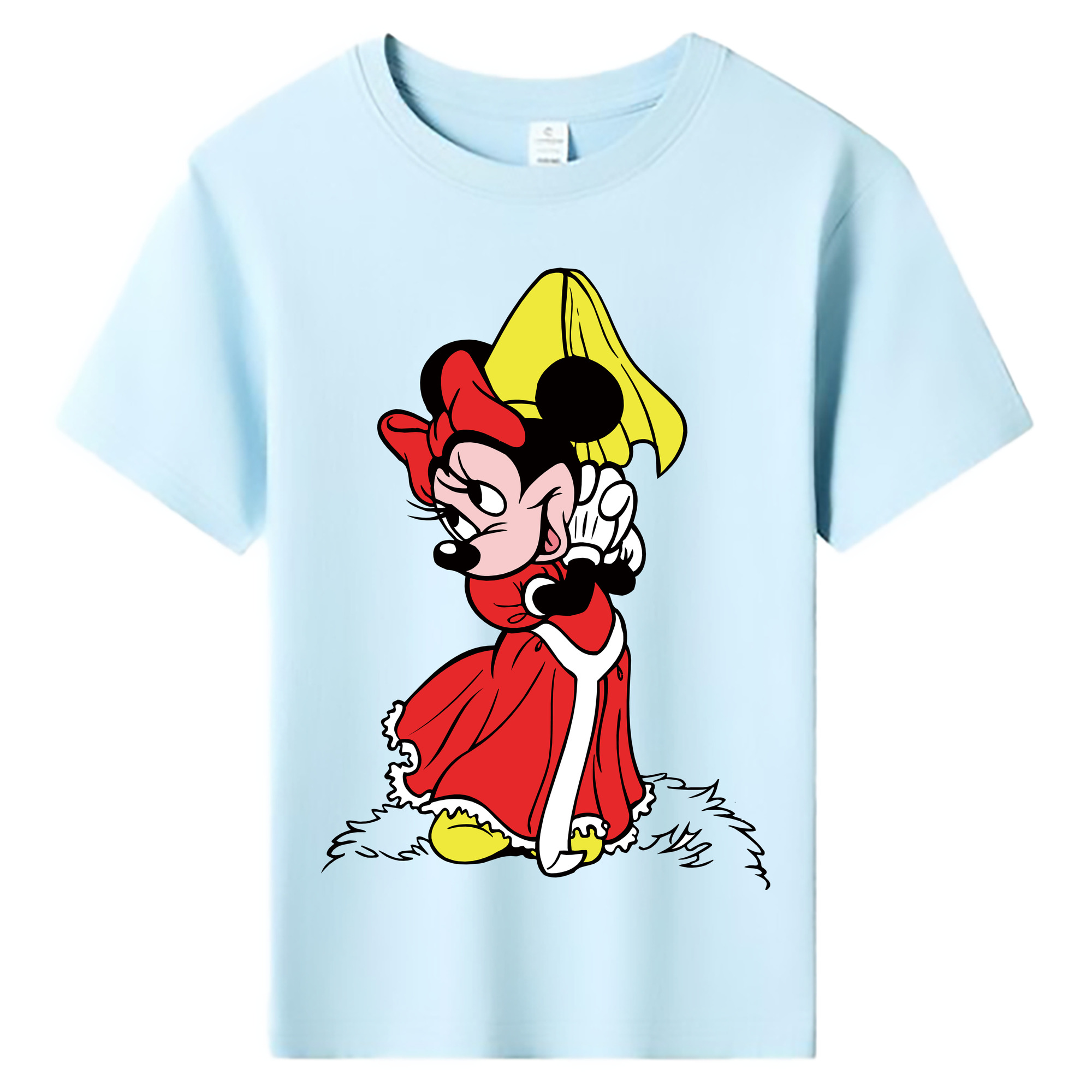 ミッキーマウス Mickey Mouse 綿100％キッズTシャツ（フロントプリント）